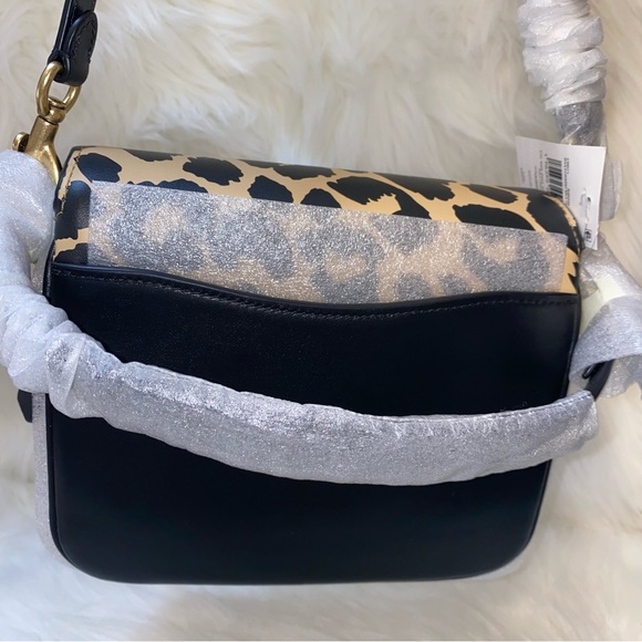 Coach Cassie Crossbody Bag 19 With Leopard Print New - Picture 14 of 16